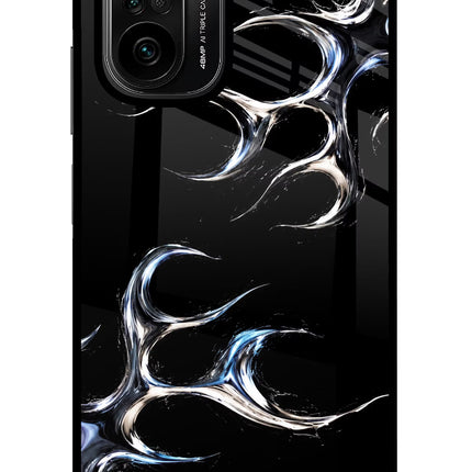 Chrome Tribal Mi 11X/11X Pro Glass Case Back Cover by Casekaro