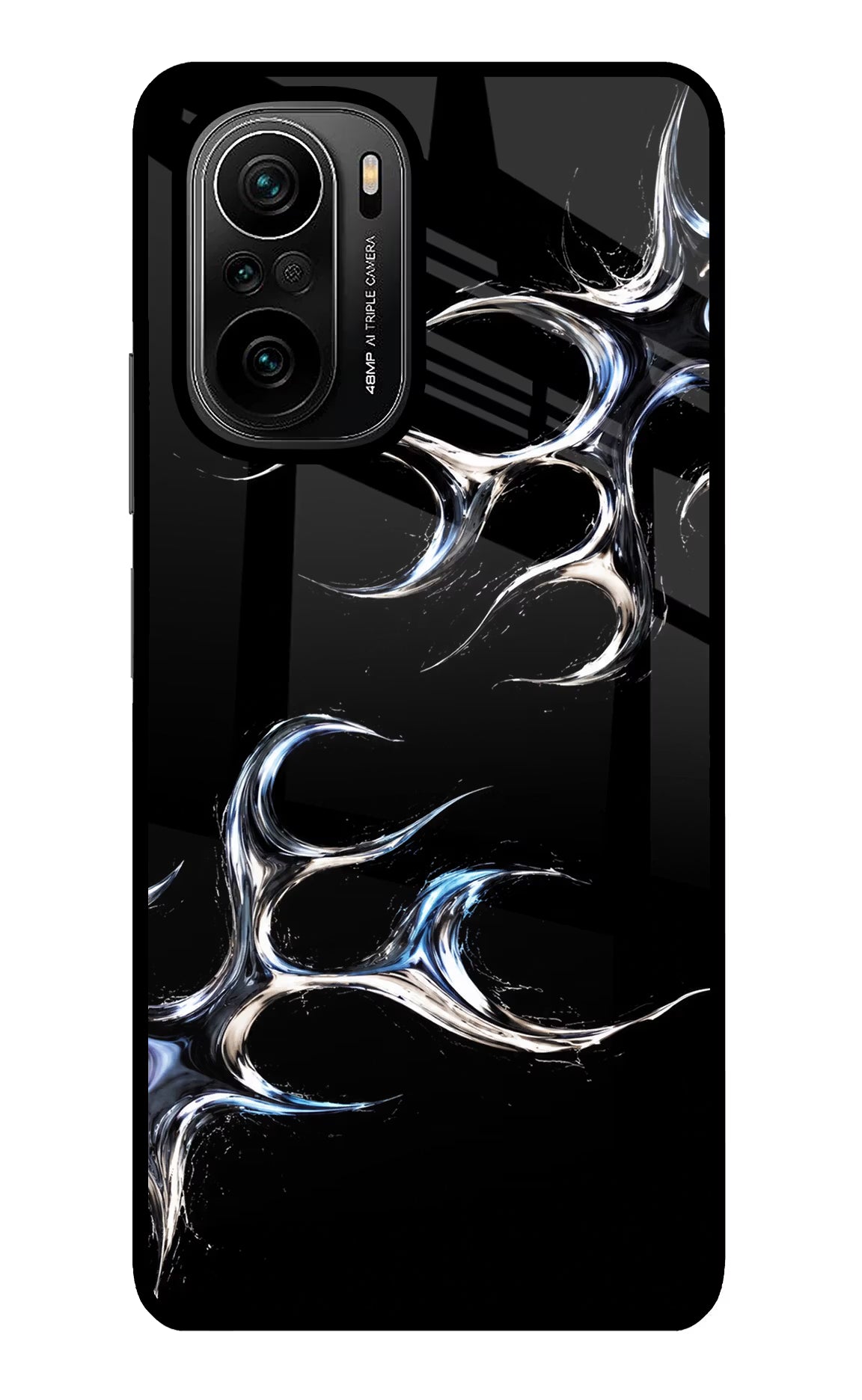 Chrome Tribal Mi 11X/11X Pro Glass Case Back Cover by Casekaro