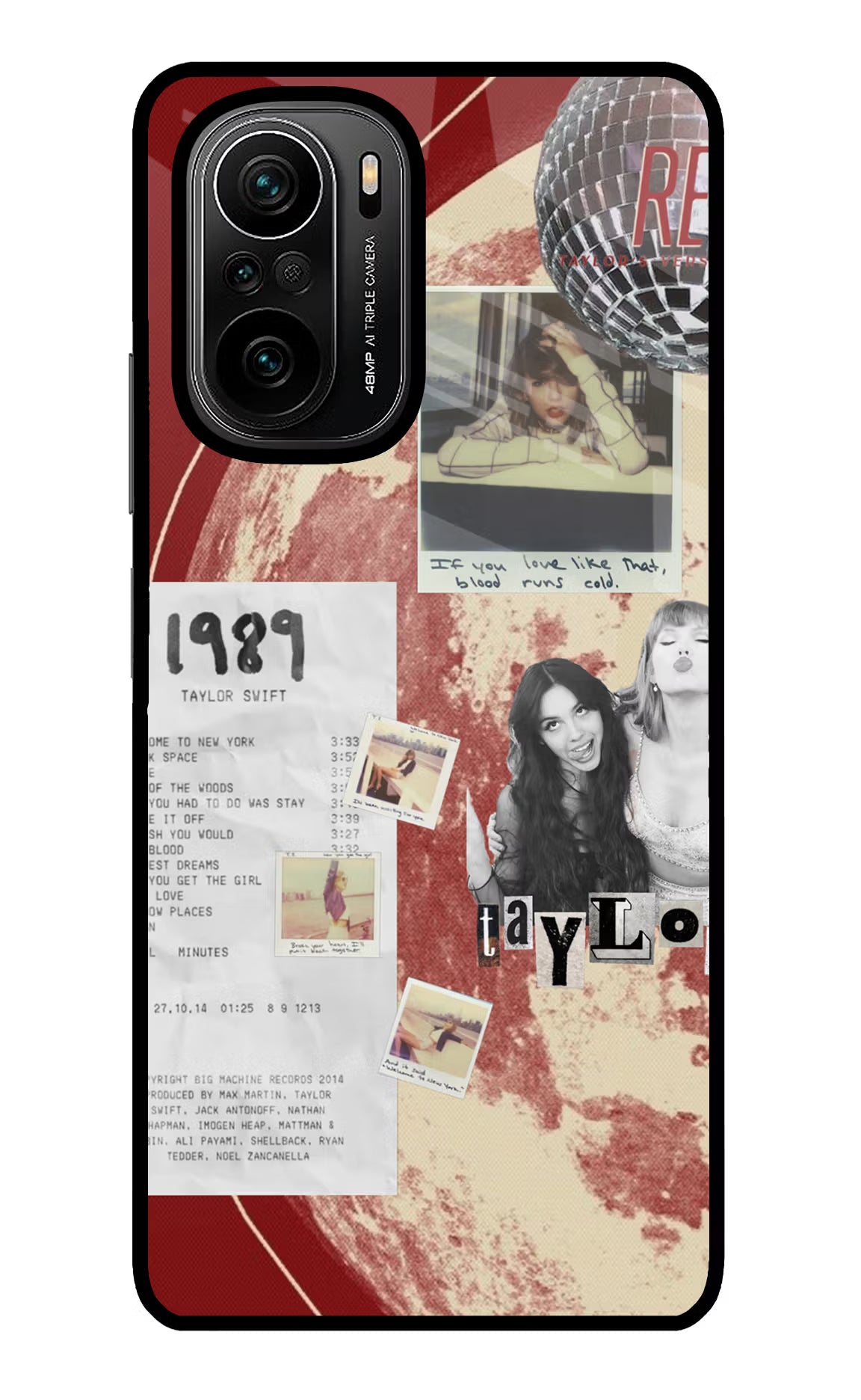 Taylor Swift Mi 11X/11X Pro Glass Case Back Cover by Casekaro