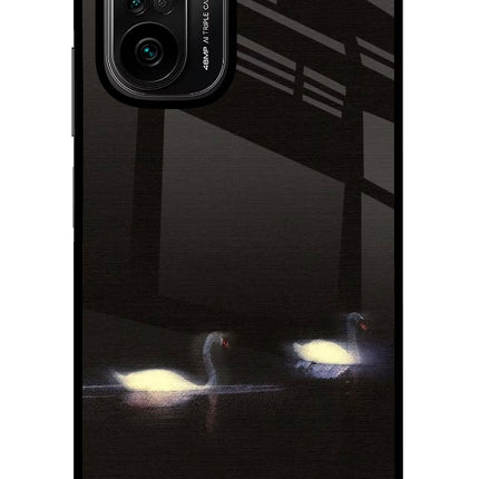 Silent Swans Mi 11X/11X Pro Glass Case Back Cover by Casekaro