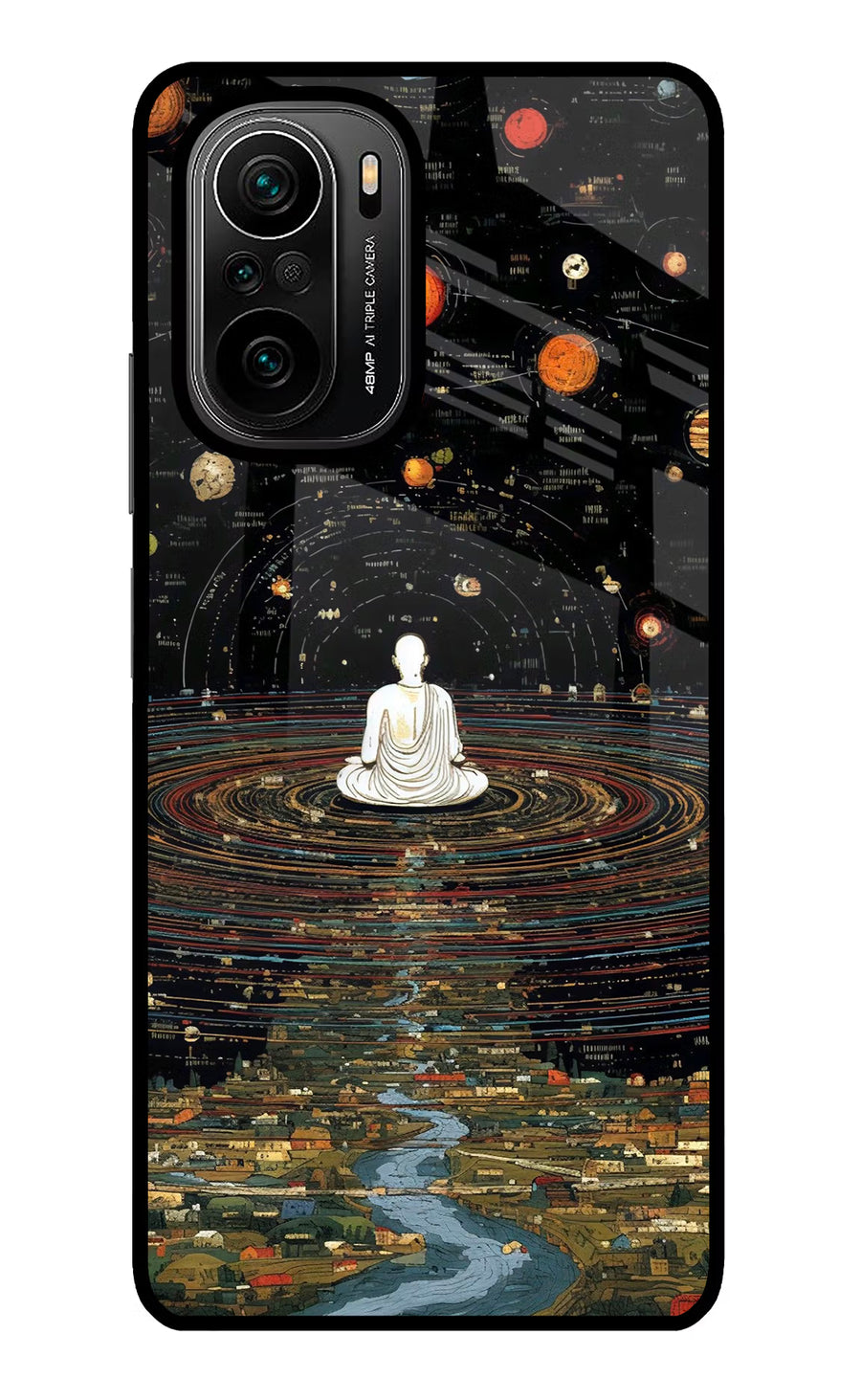 Space Monk Mi 11X/11X Pro Back Cover, Glass case