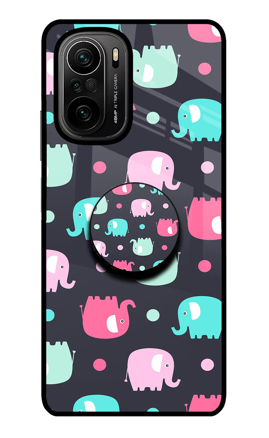 Baby Elephants Mi 11X/11X Pro Pop Case, Glass case