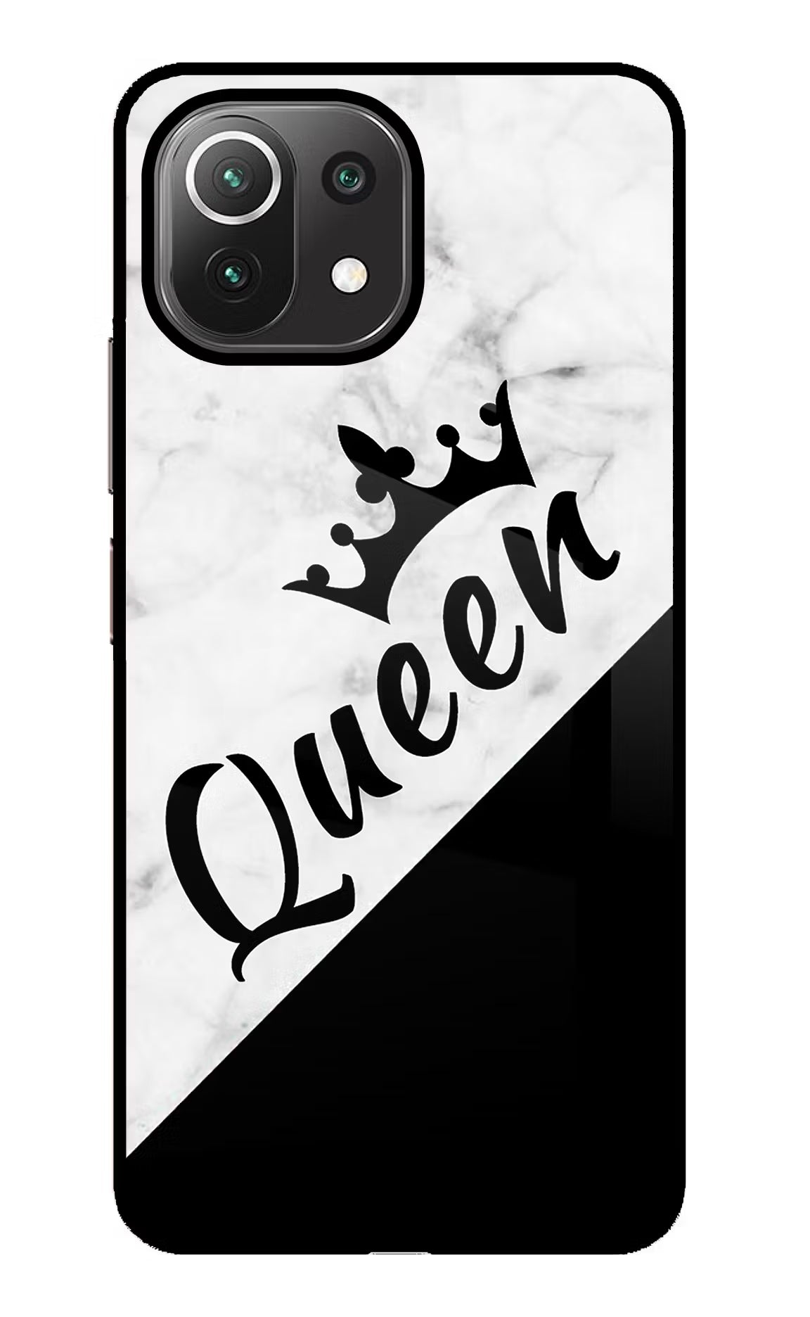 Queen Mi 11 Lite Glass Case Back Cover by Casekaro