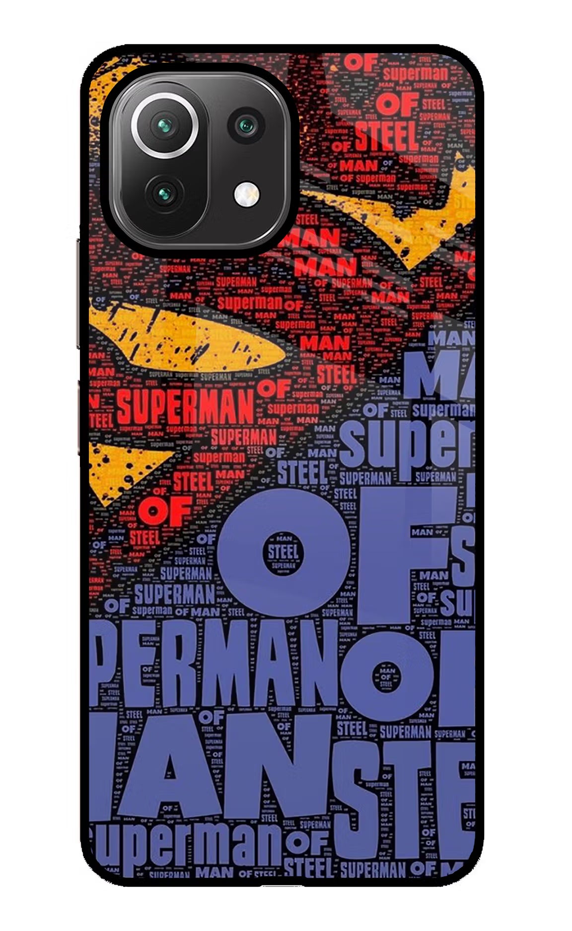 Superman Mi 11 Lite Glass Case Back Cover by Casekaro