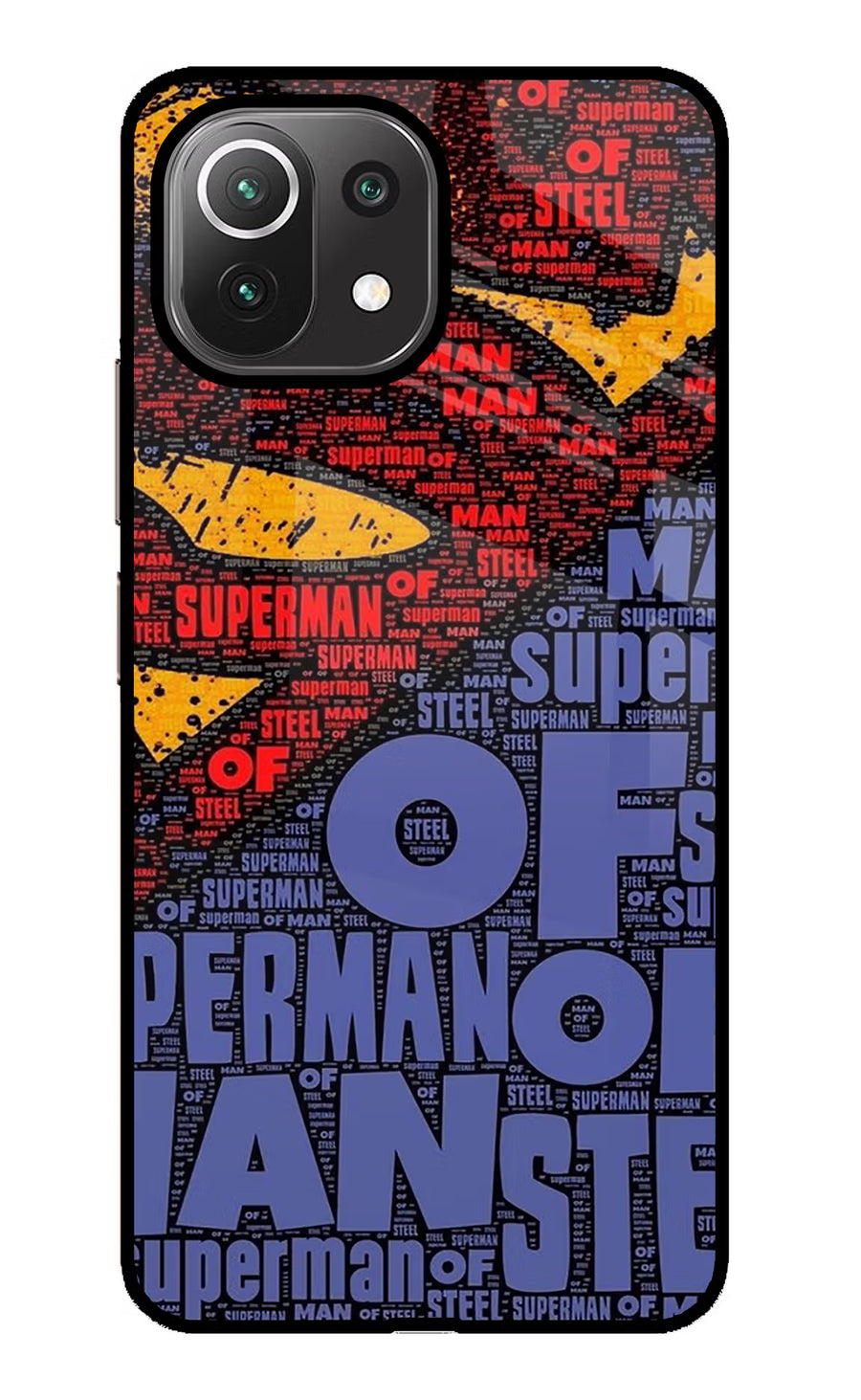 Superman Mi 11 Lite Back Cover, Glass case