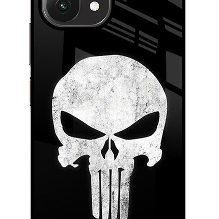 Punisher Skull Mi 11 Lite Glass Case Back Cover by Casekaro