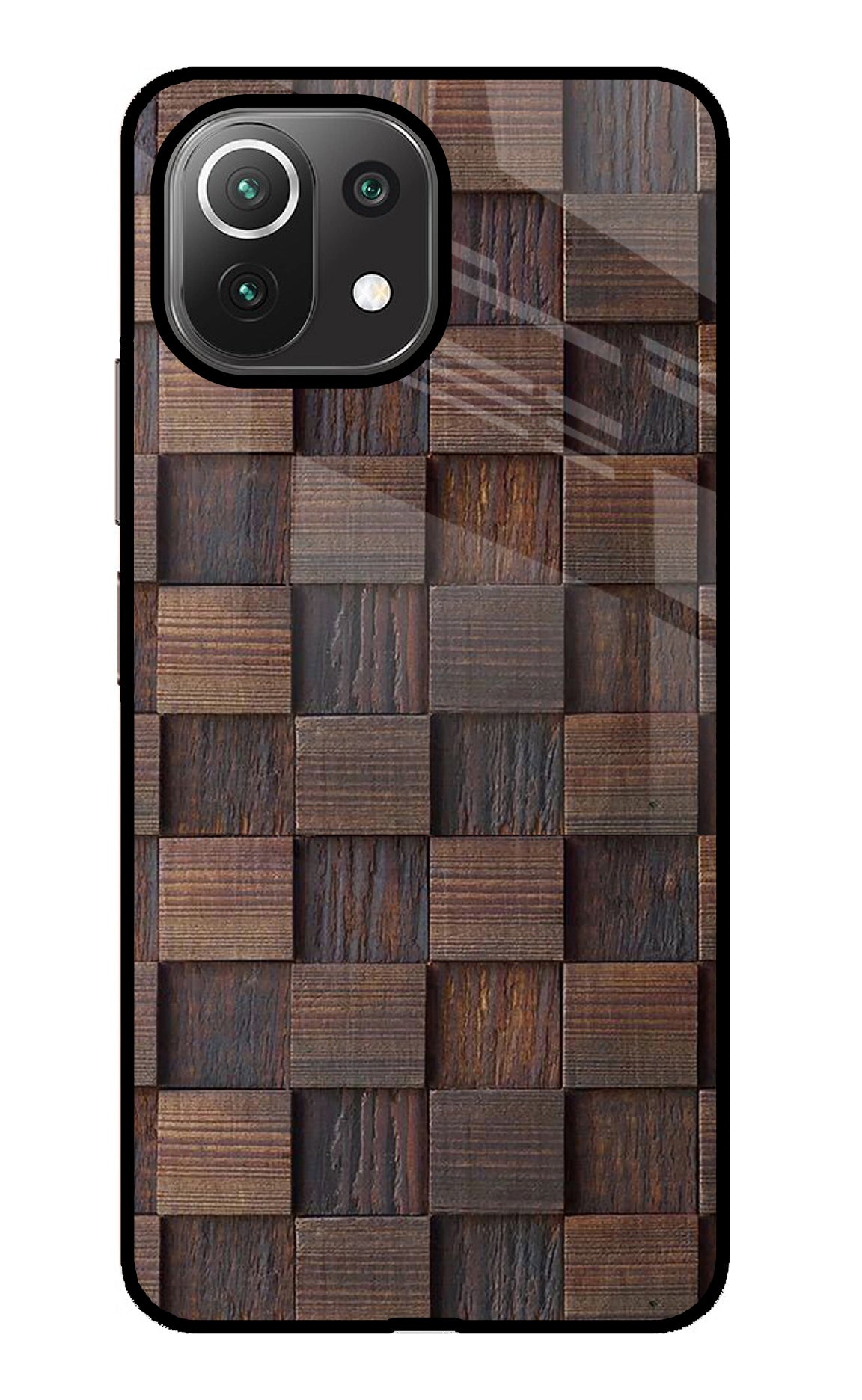 Wooden Cube Design Mi 11 Lite Back Cover