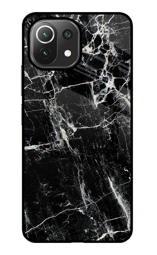 Black Marble Texture Mi 11 Lite Glass Case