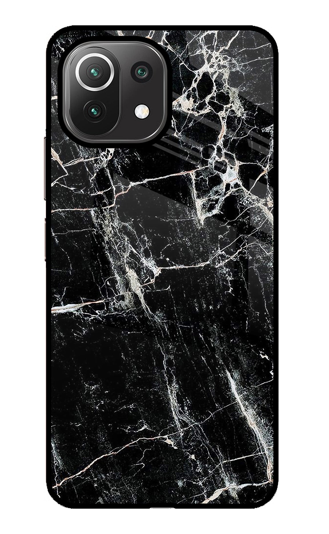 Black Marble Texture Mi 11 Lite Back Cover