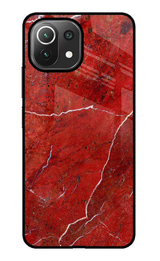 Red Marble Design Mi 11 Lite Glass Case