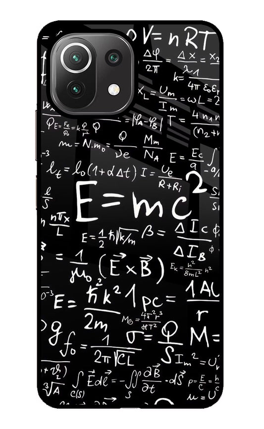 Physics Formula Mi 11 Lite Glass Case