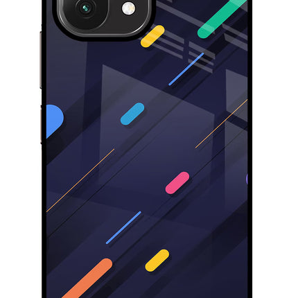 Abstract Design Mi 11 Lite Glass Case Back Cover by Casekaro