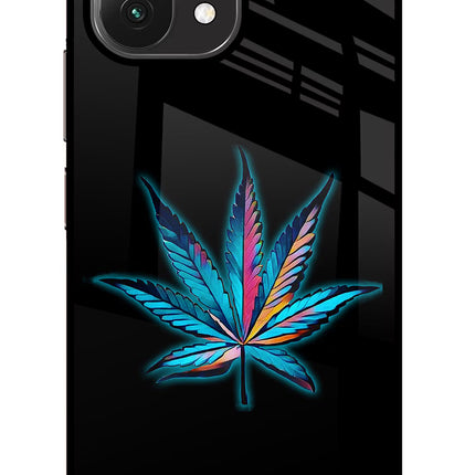 Weed Mi 11 Lite Glass Case Back Cover by Casekaro