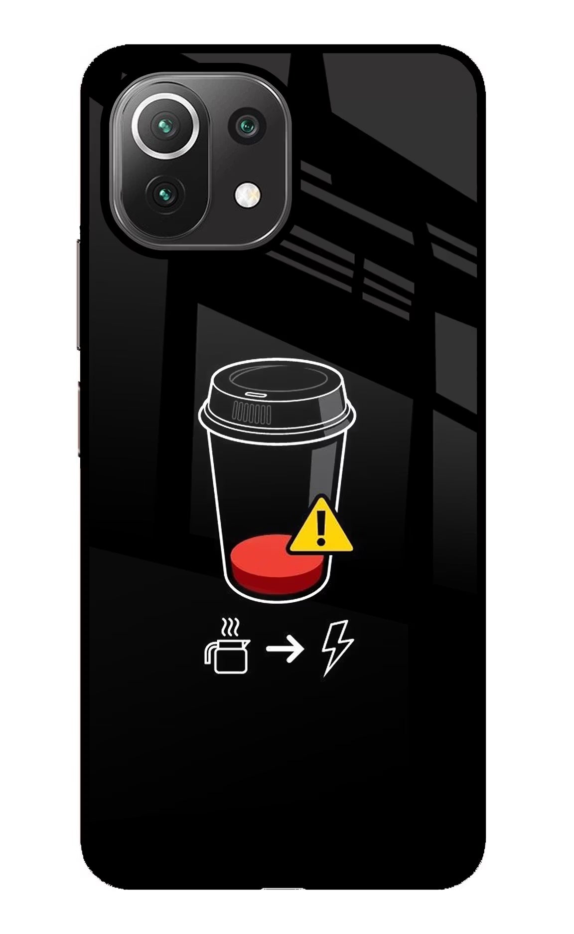 Coffee Mi 11 Lite Glass Case