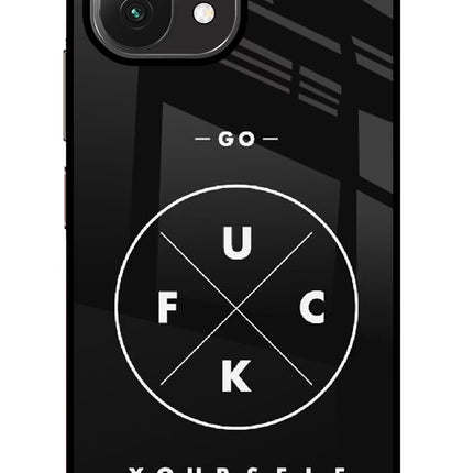 Go Fuck Yourself Mi 11 Lite Glass Case Back Cover by Casekaro