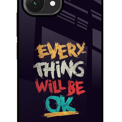 Everything Will Be Ok Mi 11 Lite Glass Case Back Cover by Casekaro