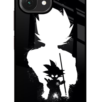 Goku Shadow Mi 11 Lite Glass Case Back Cover by Casekaro