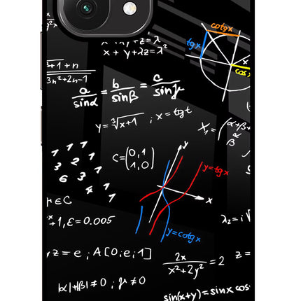 Mathematics Formula Mi 11 Lite Glass Case Back Cover by Casekaro