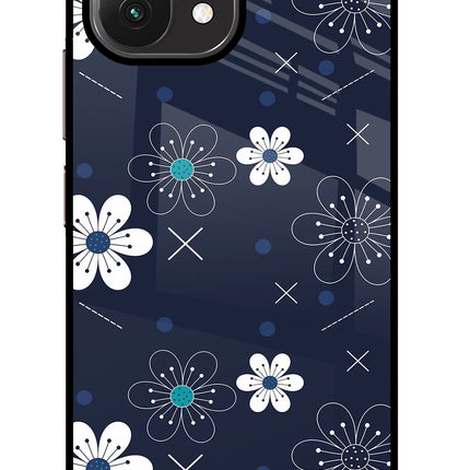 Flowers Mi 11 Lite Glass Case Back Cover by Casekaro
