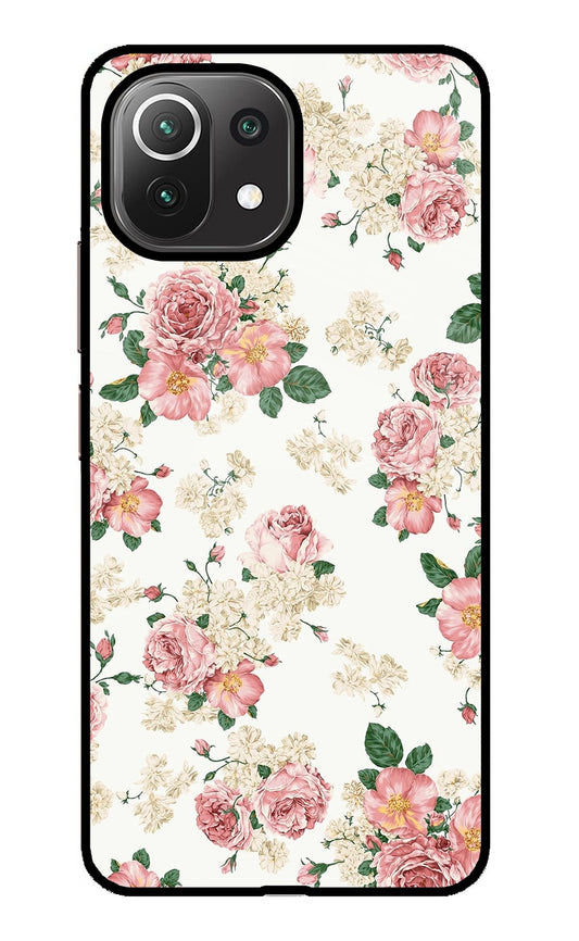 Flowers Mi 11 Lite Glass Case