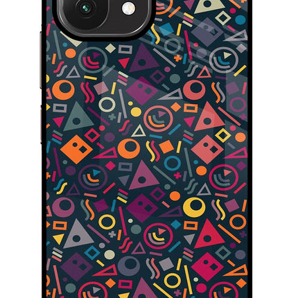 Geometric Abstract Mi 11 Lite Glass Case Back Cover by Casekaro