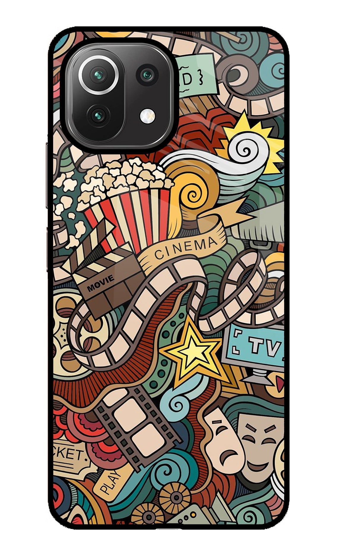 Cinema Abstract Mi 11 Lite Back Cover