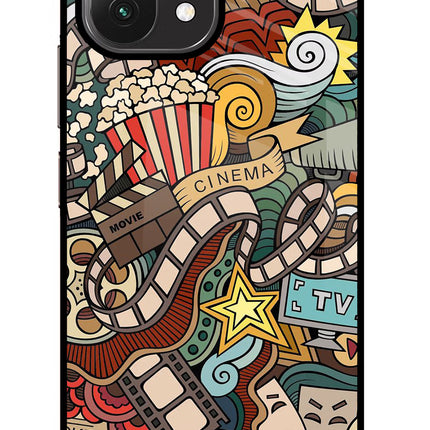 Cinema Abstract Mi 11 Lite Glass Case Back Cover by Casekaro