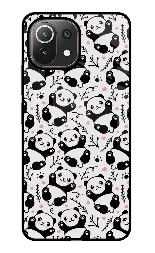 Cute Panda Mi 11 Lite Glass Case