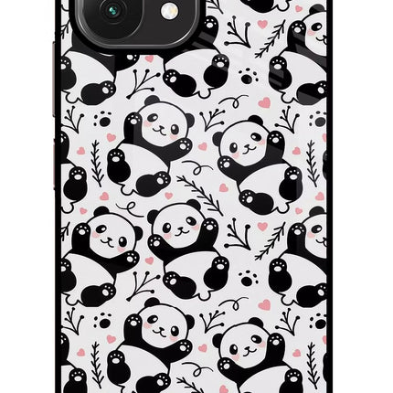 Cute Panda Mi 11 Lite Glass Case
