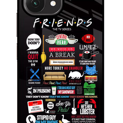 FRIENDS Mi 11 Lite Glass Case Back Cover by Casekaro