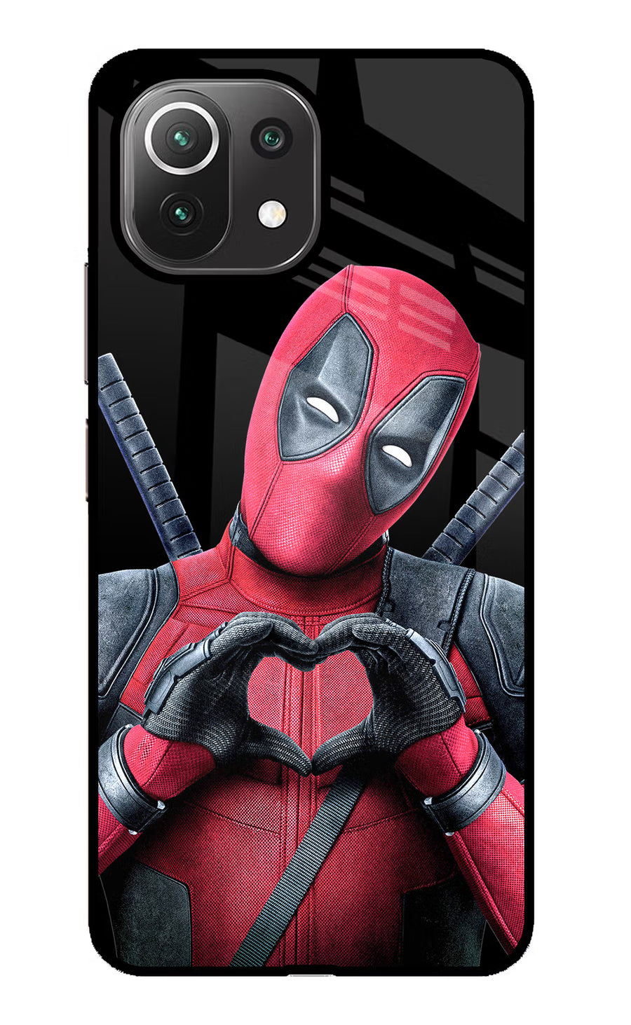 Deadpool Mi 11 Lite Back Cover, Glass case