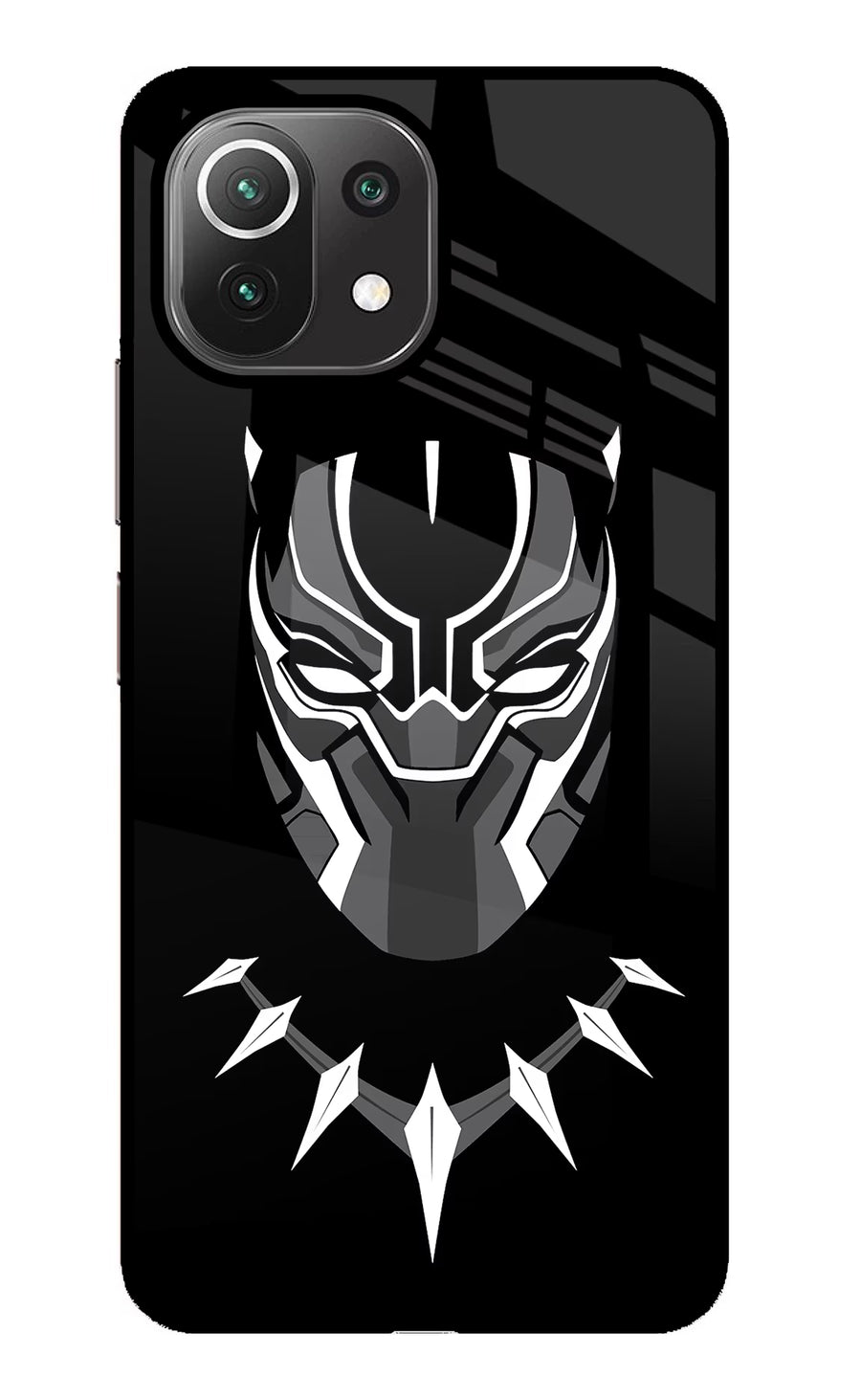 Black Panther Mi 11 Lite Back Cover, Glass case