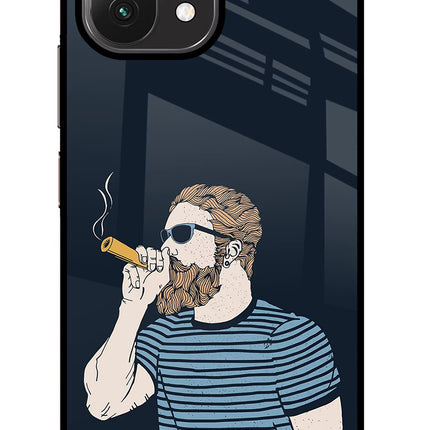 Smoking Mi 11 Lite Glass Case Back Cover by Casekaro