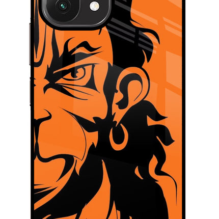 Hanuman Mi 11 Lite Glass Case Back Cover by Casekaro