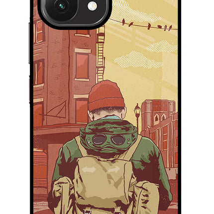 Adventurous Mi 11 Lite Glass Case Back Cover by Casekaro