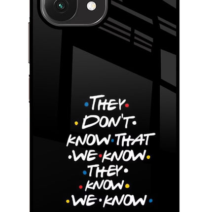 FRIENDS Dialogue Mi 11 Lite Glass Case Back Cover by Casekaro