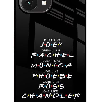 FRIENDS Character Mi 11 Lite Glass Case Back Cover by Casekaro