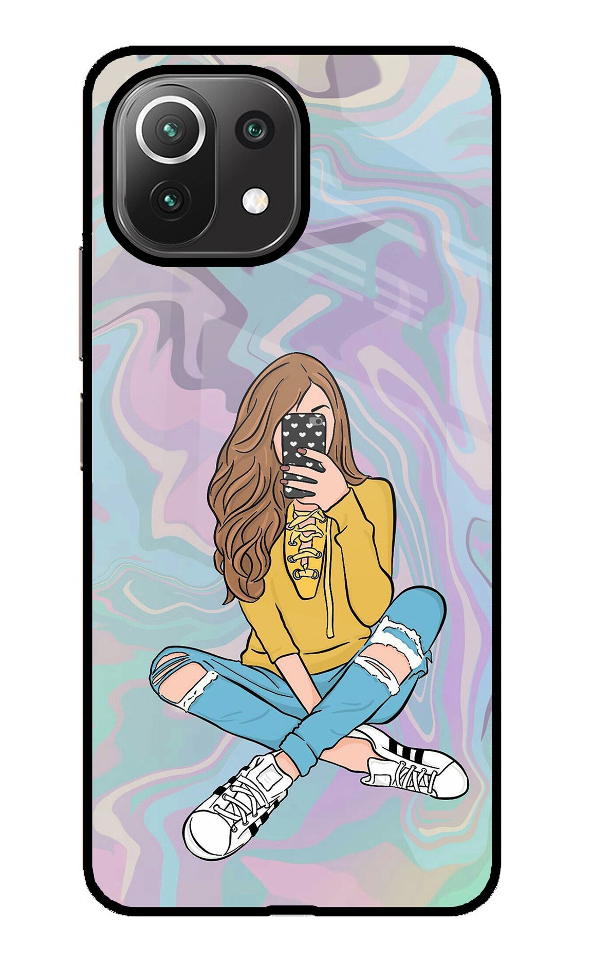 Selfie Girl Mi 11 Lite Back Cover