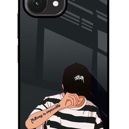 Aesthetic Boy Mi 11 Lite Glass Case Back Cover by Casekaro