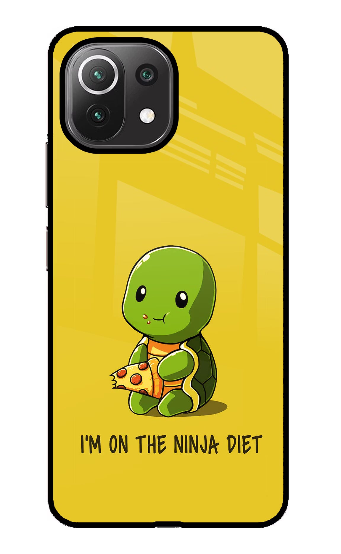 I'm on Ninja Diet Mi 11 Lite Glass Case Back Cover by Casekaro
