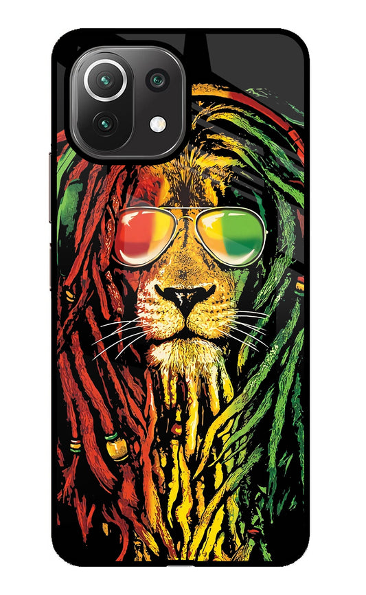 Rasta Lion Mi 11 Lite Glass Case