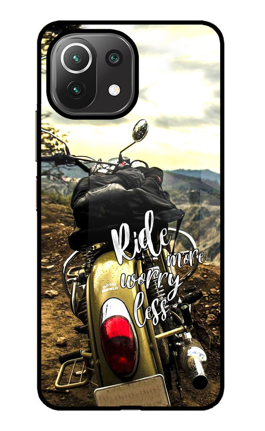 Ride More Worry Less Mi 11 Lite Glass Case