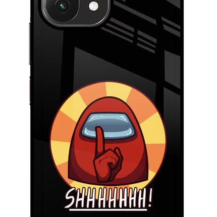 Among Us Shhh! Mi 11 Lite Glass Case Back Cover by Casekaro