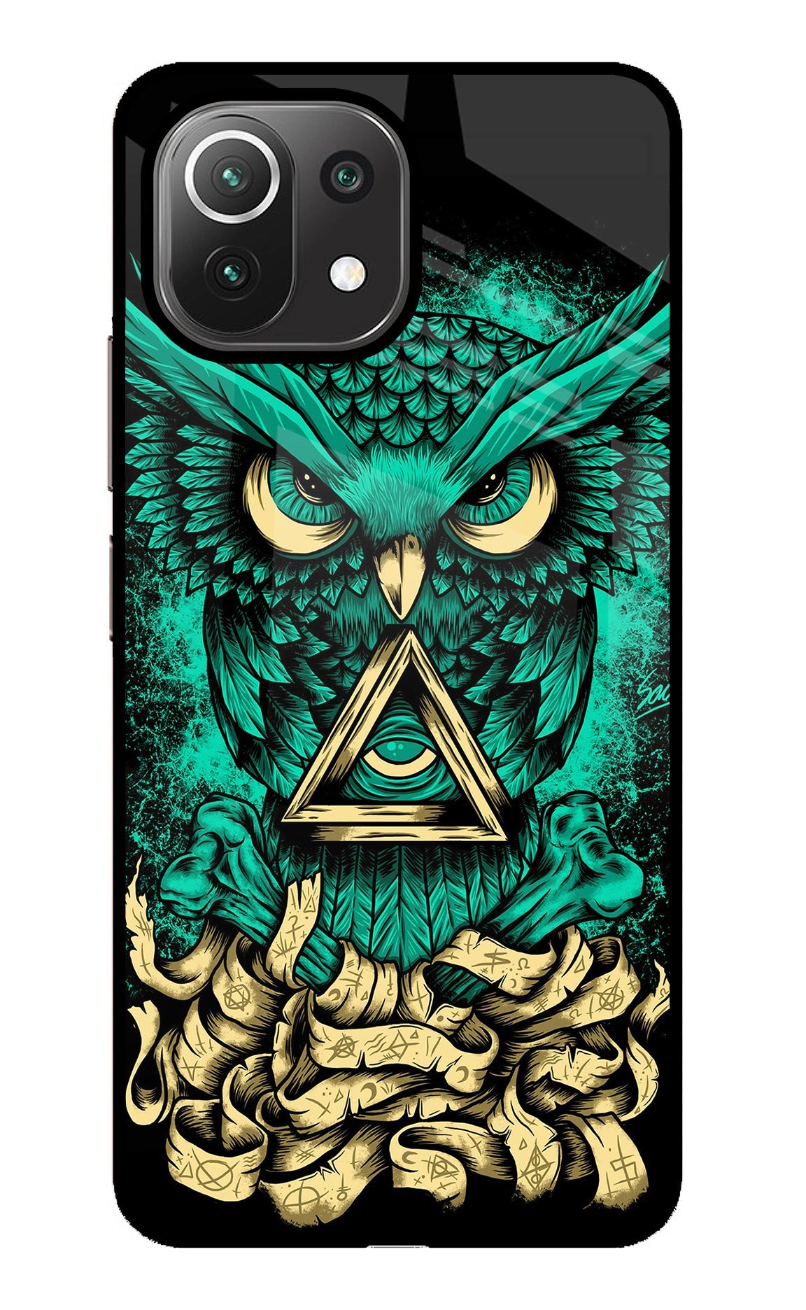 Green Owl Mi 11 Lite Back Cover