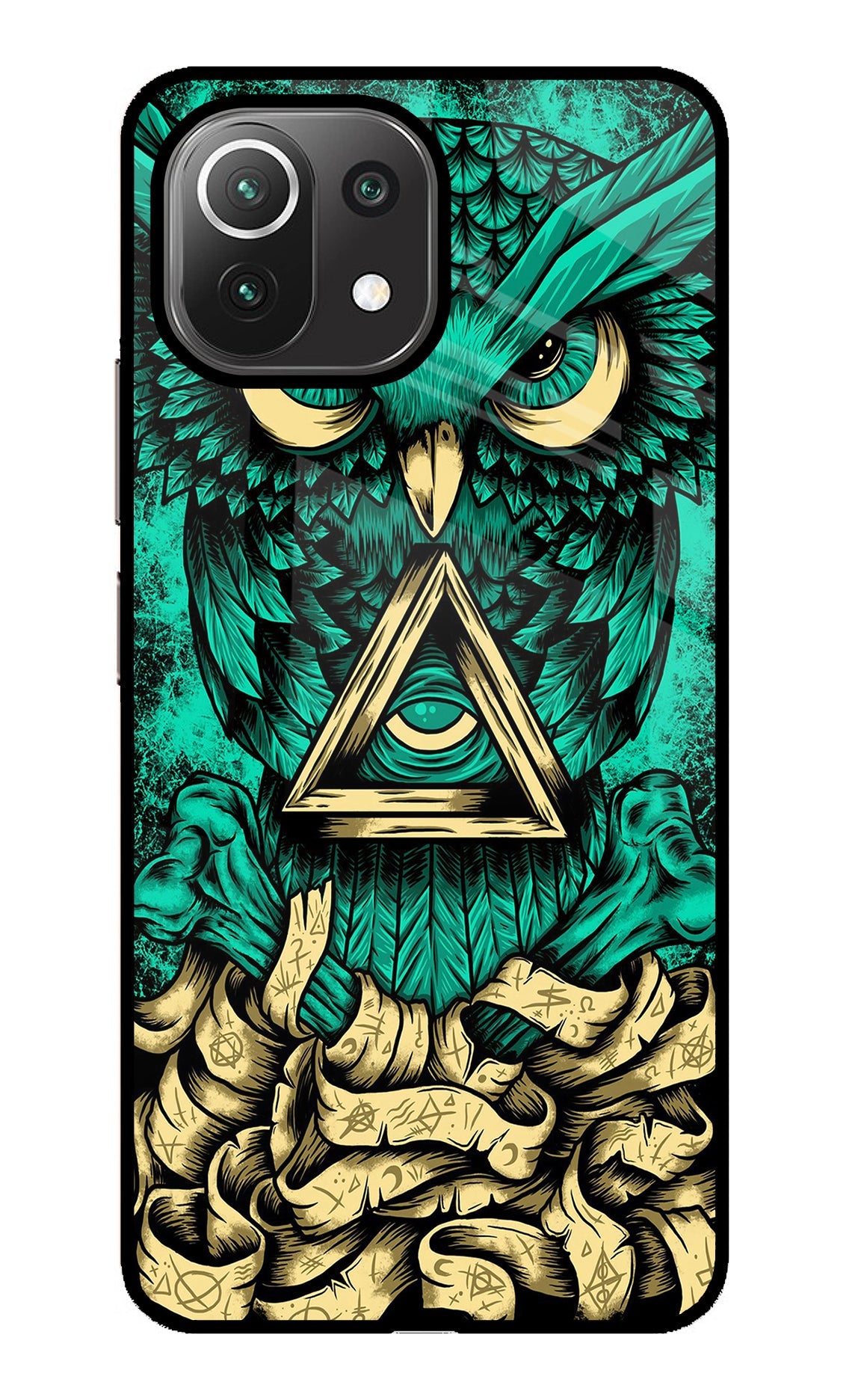 Green Owl Mi 11 Lite Back Cover