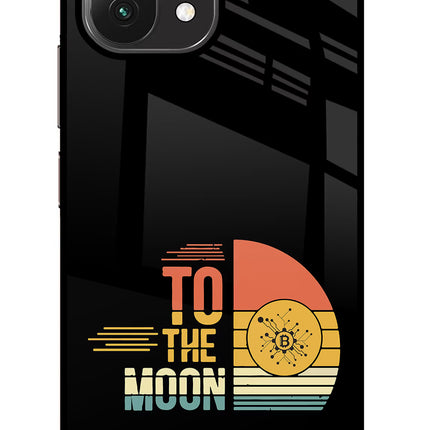 To the Moon Mi 11 Lite Glass Case Back Cover by Casekaro