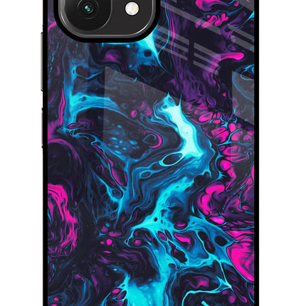 Abstract Mi 11 Lite Glass Case Back Cover by Casekaro