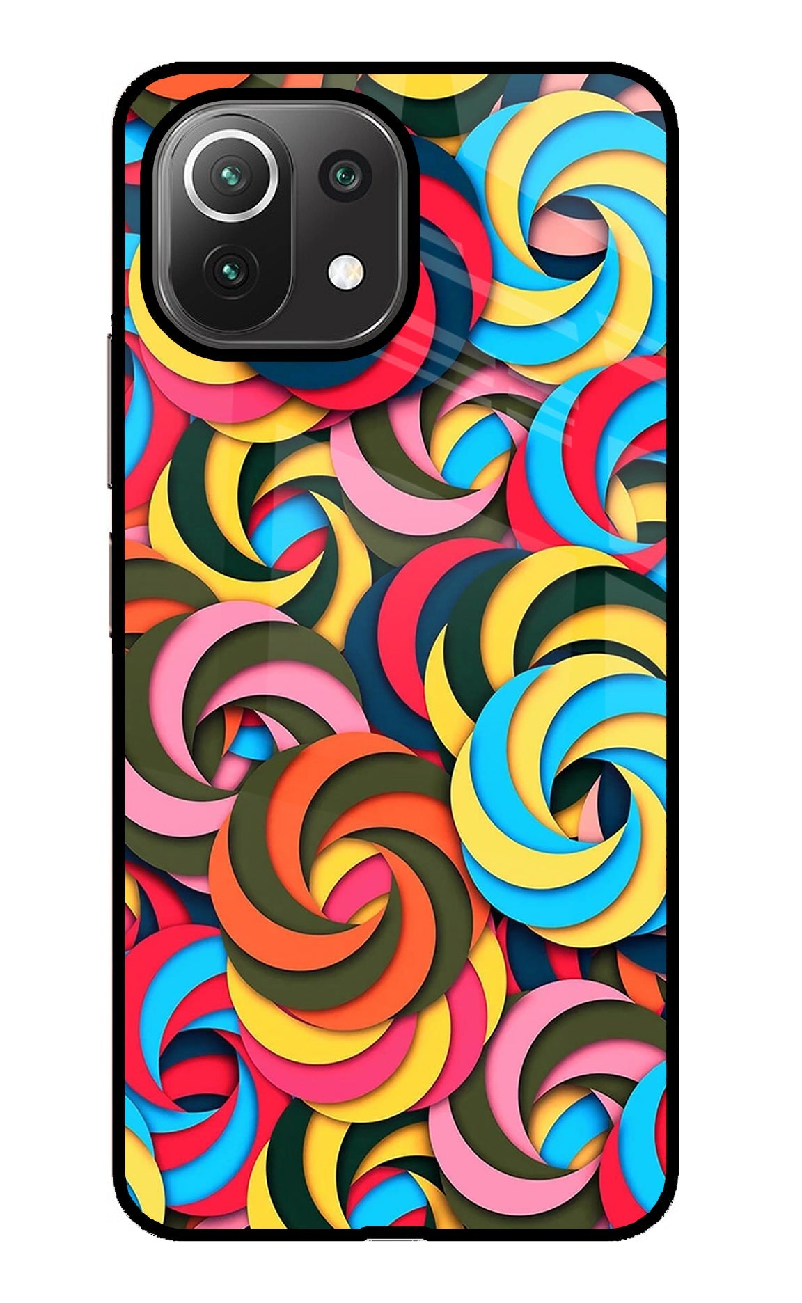 Spiral Pattern Mi 11 Lite Glass Case