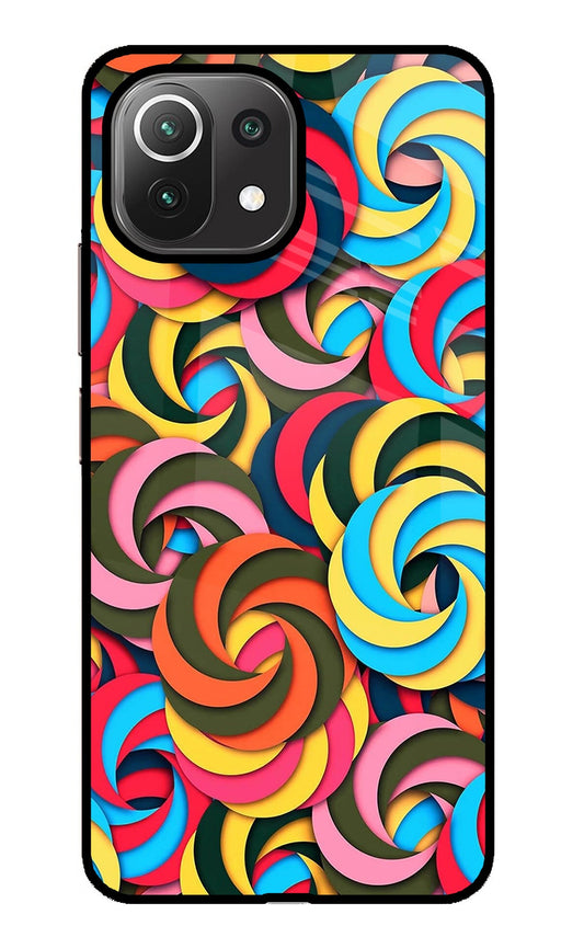 Spiral Pattern Mi 11 Lite Glass Case