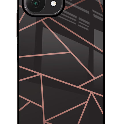 Geometric Pattern Mi 11 Lite Glass Case Back Cover by Casekaro